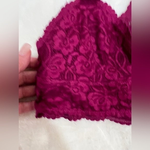 Free People Bralette Magenta back race Color Size XS - Picture 7 of 8